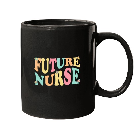 Future nurses Retro Groovy Nursing Student Future nurses Mugs