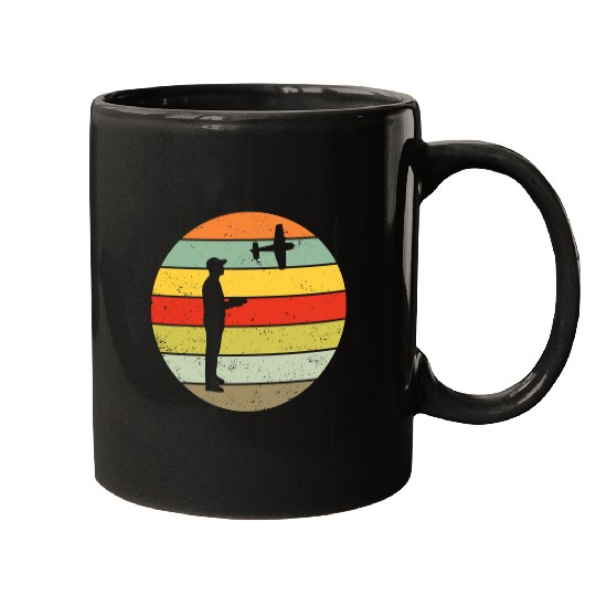 Model aeroplane model aviator pilot model flight retro vintage Mugs