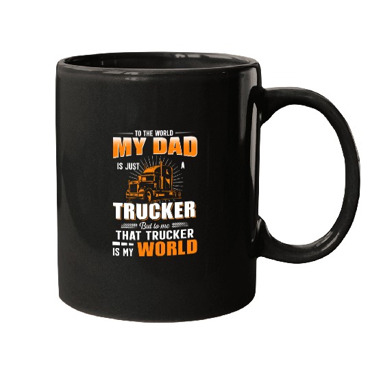 My Son Is A Trucker For Mom And Dad For Men Women Mugs