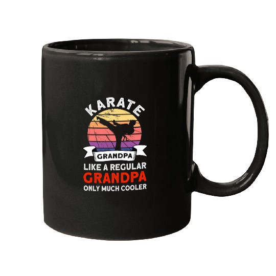 Mens Karate Grandpa Martial Arts Karate Mugs