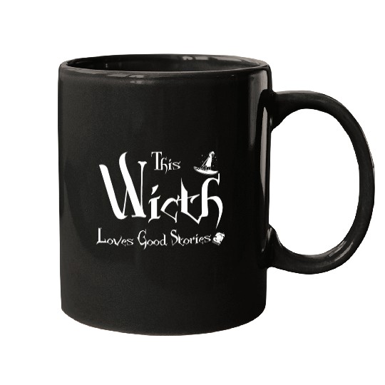 Halloween Library Witch book lover Reading Teacher Mugs