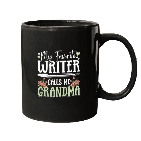 My Favorite Writer Calls Me Grandma Author Novelist Mugs