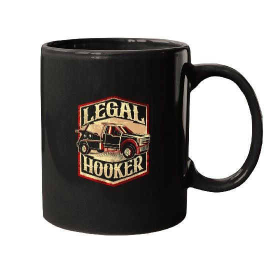 Legal Hooker Tow Truck Driver Mugs