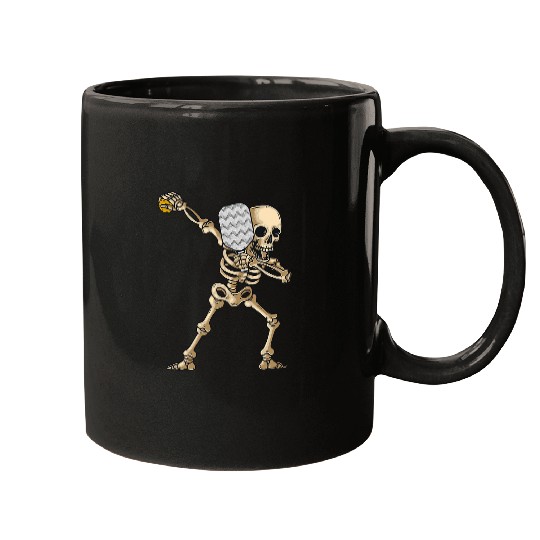 Halloween Pickleball Costume Dabbings Skeletons Pickleballer Mugs