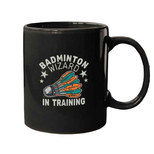 Badminton Wizard in Training Shuttlecock Sport Ball sport Mugs