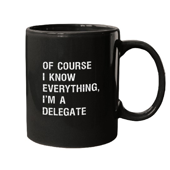 Sarcastic Delegate Supervisor Funny Saying 2 Mugs