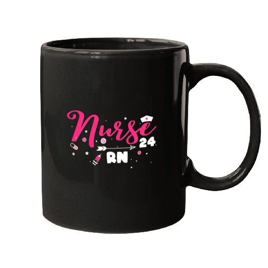 New nurses Educator Grad Job 2024 Women Rn Congratulations Mugs