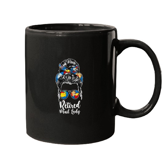 Retired Mail Lady Retirement Retired Postal Worker Mugs