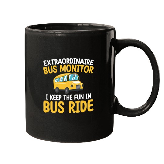 School Bus Monitor And Bus Ride Supervisor 8 Mugs
