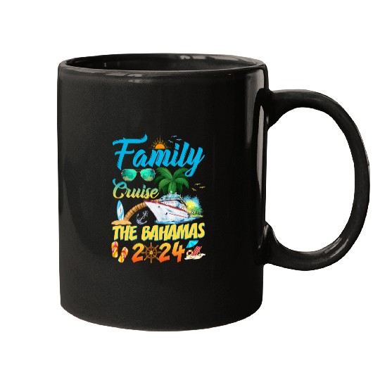 family cruise bahamas 2024 squad matching vacation boat ship 8 Mugs