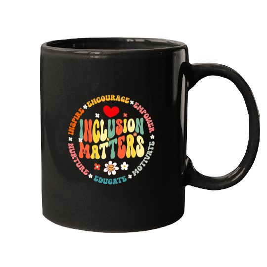 Groovy Inclusion Matters Special Education Teacher Mugs