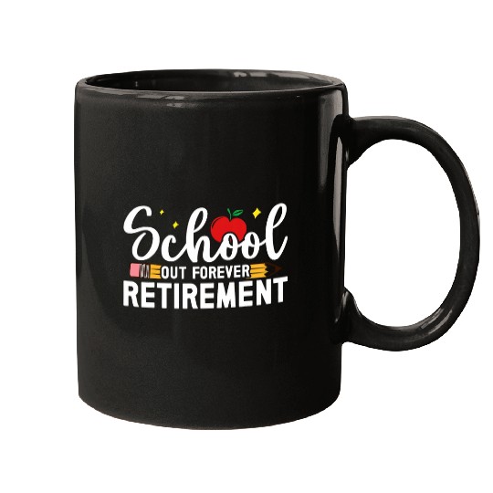 Retired Teacher Appreciation Retirement School Worker Mugs