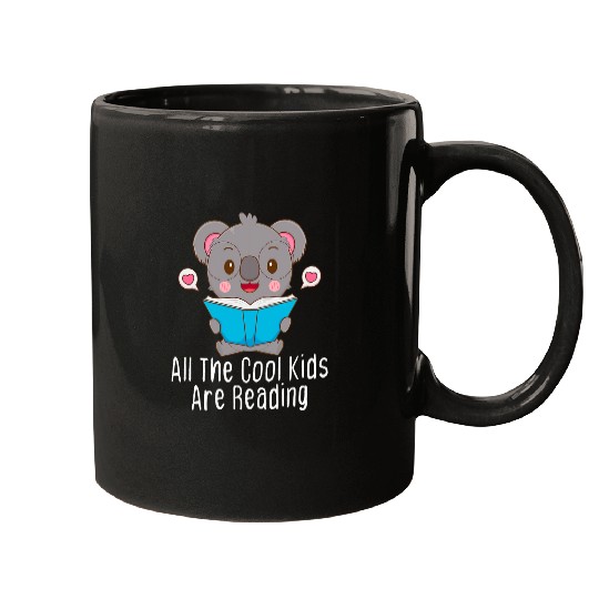All the Cool Kids are Reading Tee Book Koala Lovers Mugs