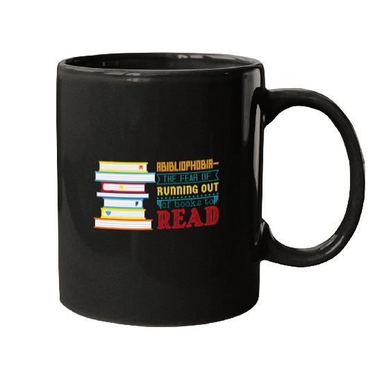 Abibliophobia and the fear of running out of books to read Mugs