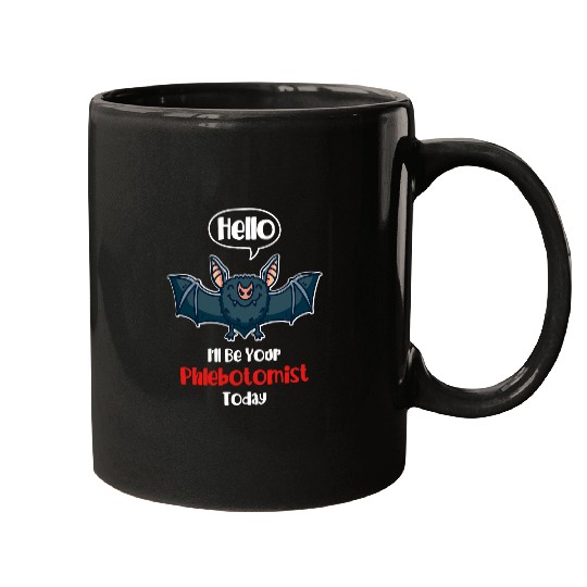 Phlebotomy Tech Vampire Bat Your Phlebotomist Mugs