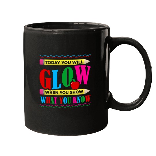 Test Day For Teacher Professor Educator Principal Test Exam 6 Mugs