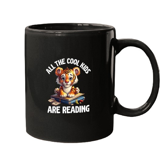 All The Cool Kids Are Reading Teacher Mugs