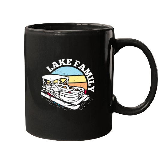 Lake Family Boating Weekend Summer Pontoon Boat Dad Mom 2 Mugs