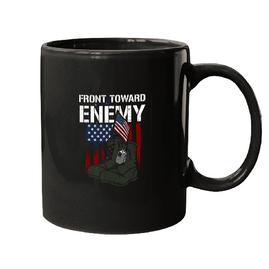 Honor Front Toward Enemy Memorial Day Sayings Mugs