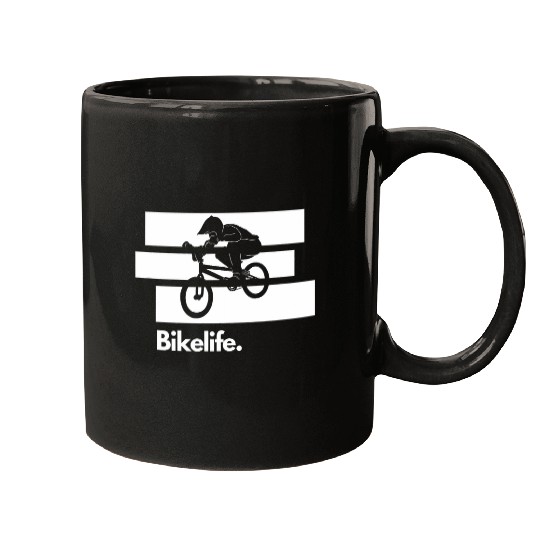 Bikelife Bmx Lovers Triple Stripe Mugs