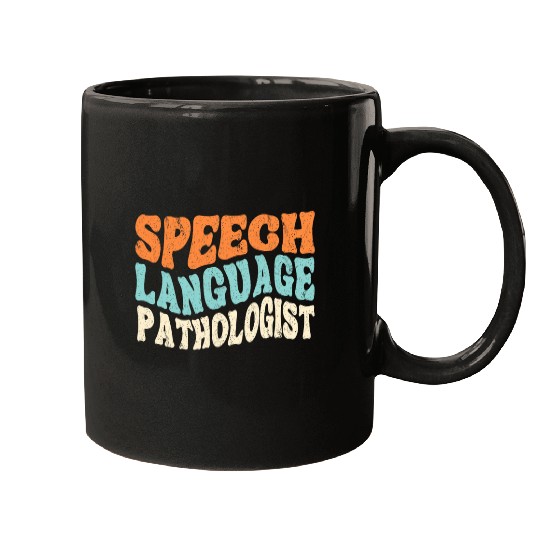 Speech Language Pathologist SLP Retro Speech Therapy Mugs