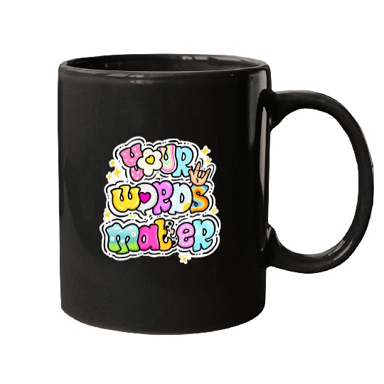 Speech Language Pathologist Your Words Matter Speech Therapy Mugs