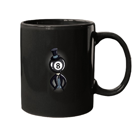 Billiard 8 Ball Guy Pool Player Gift Mugs