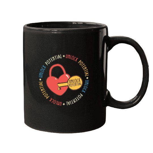 SPED Teacher Unlock Potential Neurodiversity ASL SPED Teache Mugs