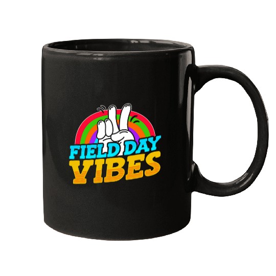 Field Day Vibes Teacher Student Kids School Outdoor Events Mugs