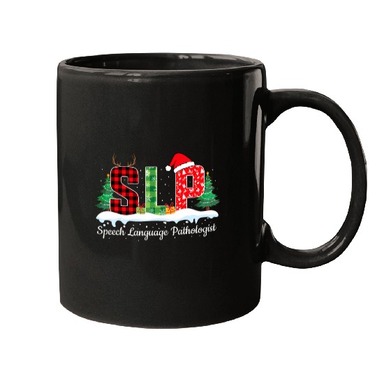 Speech Language Pathology Christmas SLP Speech Pathologist Mugs
