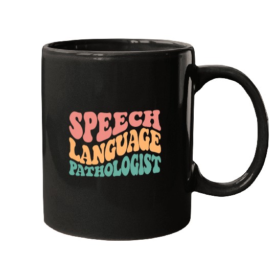 Speech Language Pathologist Retro SLP Therapy Pathology Mugs