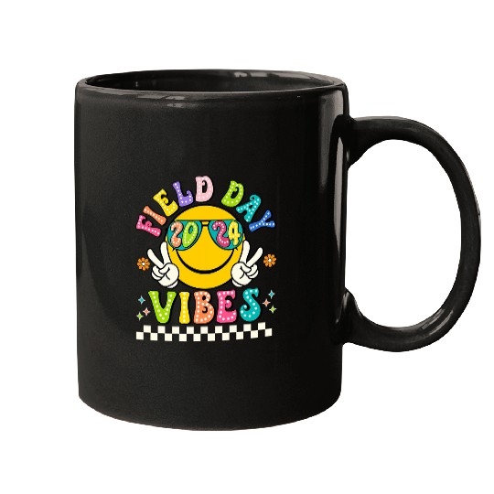 Field Day Vibes 2024 Field Trip Fun Day Teacher Student Mugs