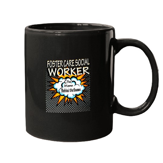 Foster Care Social Worker Funny Hero Job Mugs
