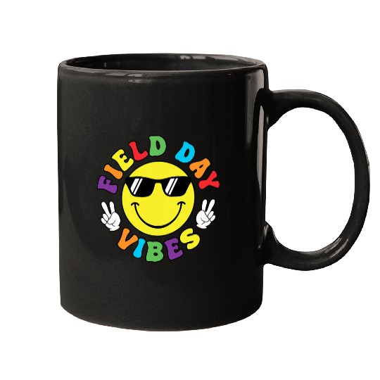FIELD DAY Hippie Retro  Kids Teachers Student School Mugs