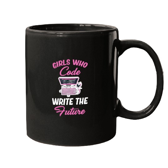 Girl Who Code Writes The Future Programmer Computer Coder Mugs