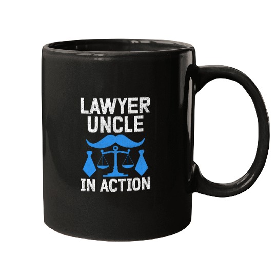 Funny Attorney Law School Uncle Lawyer Law Firm Relatives Mugs