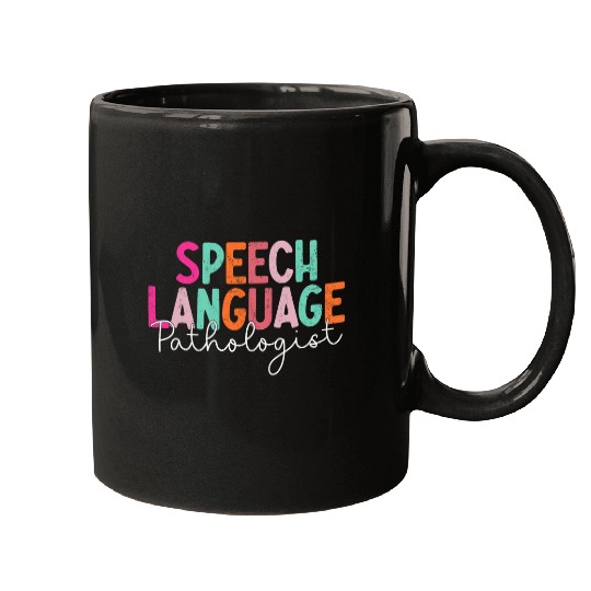Speech Therapy Retro Speech Language Pathologist Therapist 2 Mugs
