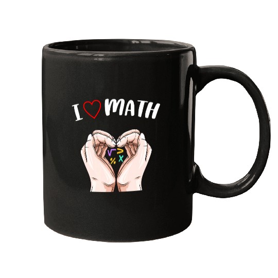 I Love Math Teacher Student School Mugs