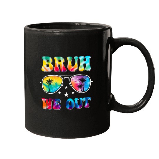 Schools Out For Summer Last Day Of School Teacher Boy tie dy Mugs