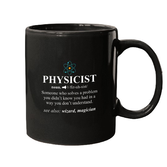 Scientist Physics Physicist Definition Wizard Mugs