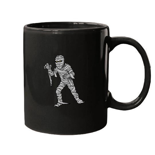 Spooky 2Fun Mummy Wrap Eyes Happy Halloween Trick Treat Mugs