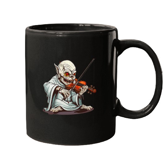 Pope Lick Monster Playing The Violin Mugs