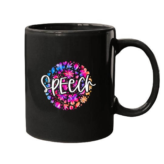 Speech Therapy Speech Language Pathologist Therapist Tie Dye Mugs