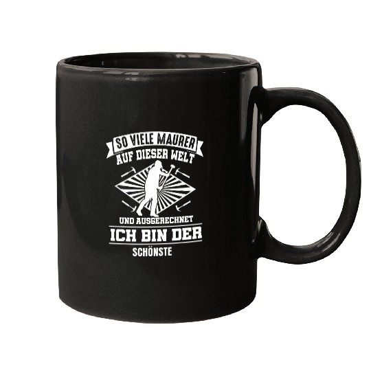 Brick craftsman construction worker construction site guard Mugs