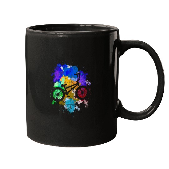Colorful BMX Bike Stunt Bicycle Trick Jumping BMX Racing BMX Mugs