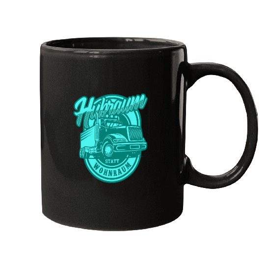 Trucker Big Rig Truck Cubic Capacity Instead Of Living Space Mugs