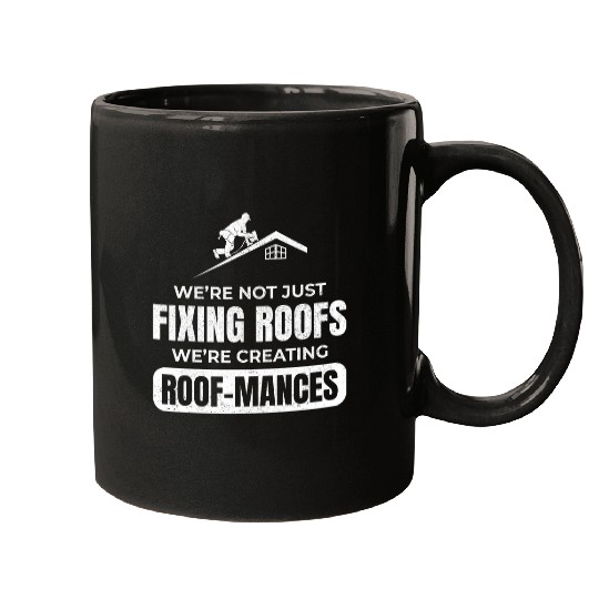 Roofer Roofing Roof Mechanic Contractor Humor Mugs