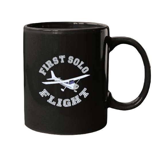 First Solo flight a new pilot is born Mugs