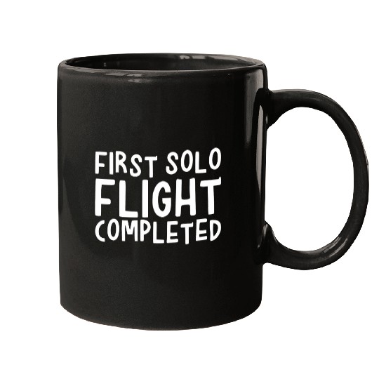First Solo Flight Completed Mugs