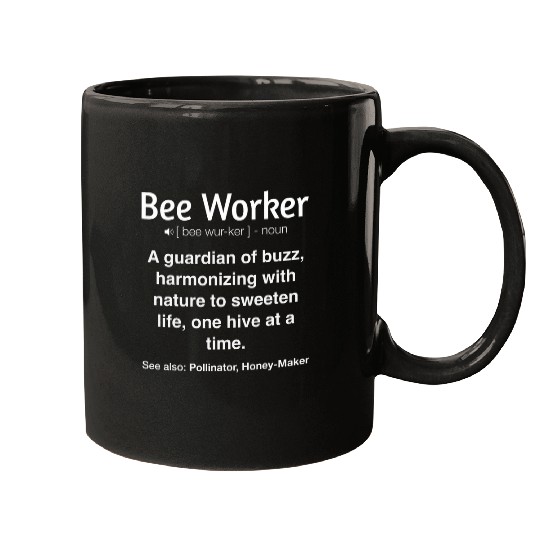 Funny Bee Worker Mugs